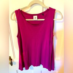 CAbi sleeveless tank in fuschia size small